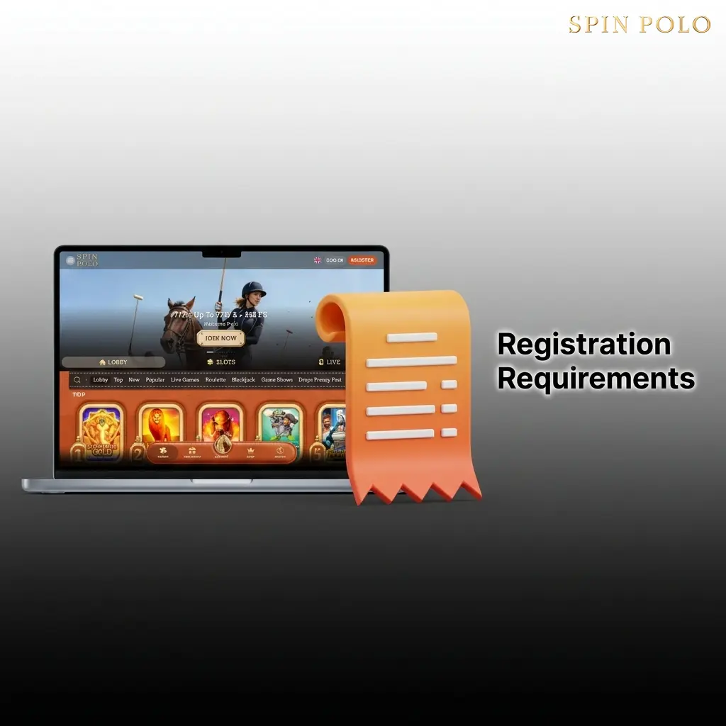 Spinpolo registration requirements including age eligibility, one account rule, ID verification, and residency conditions for Canadian players