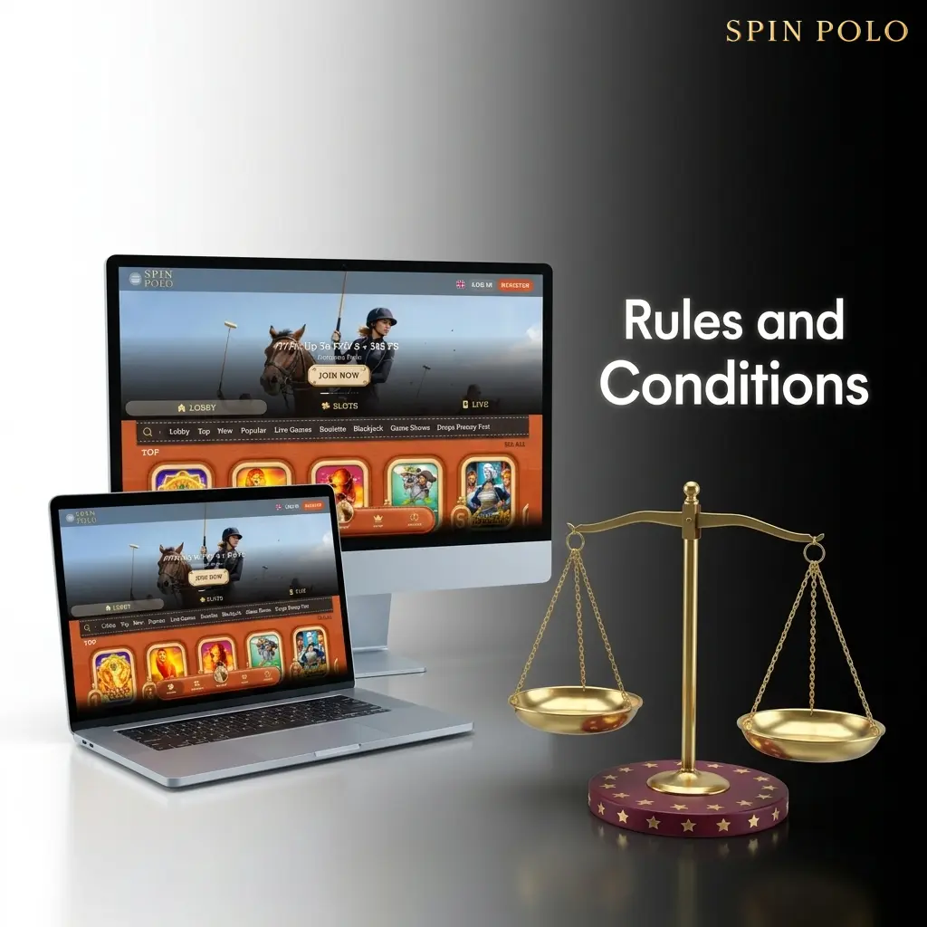 Spinpolo platform rules and conditions covering account limits, age requirements, bonus terms, and withdrawal eligibility